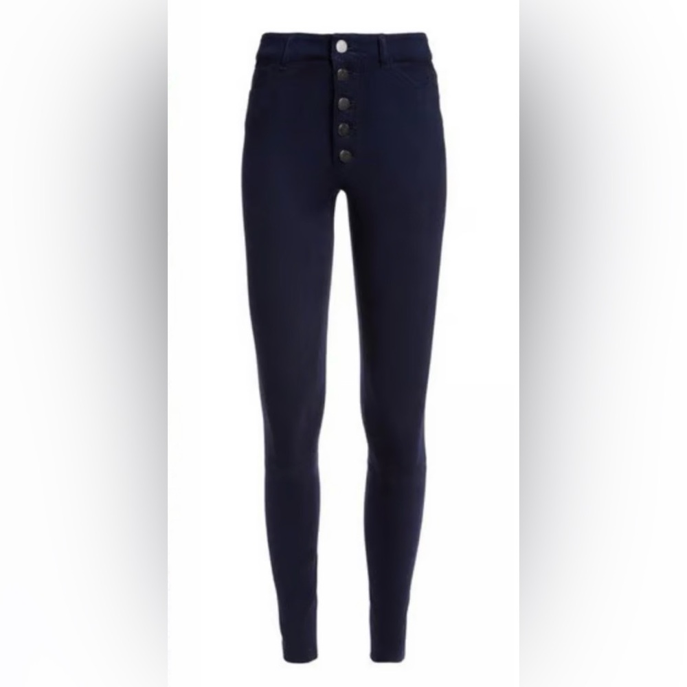 Alice + Olivia Mikah button front suede leggings size 2.